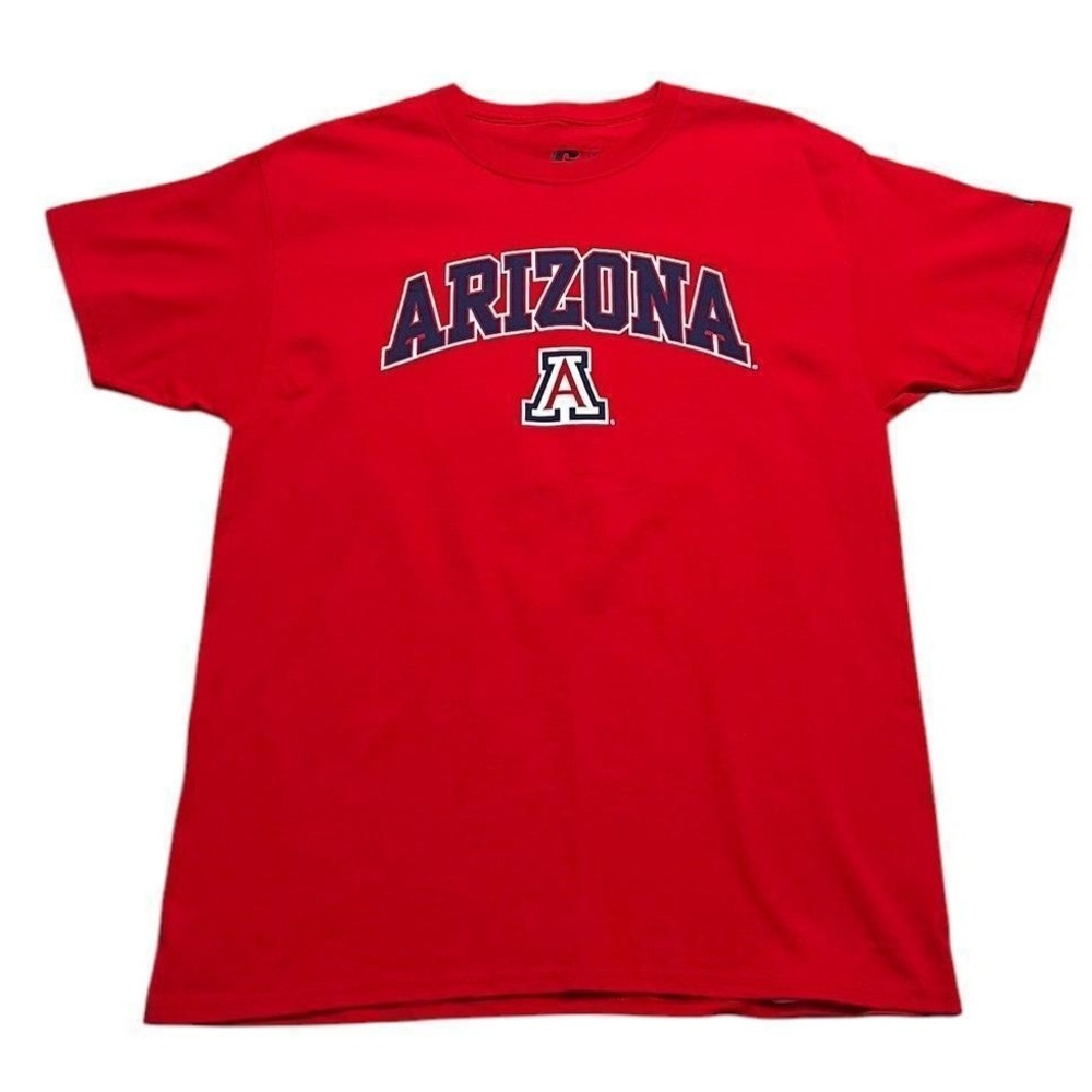 Russell Athletic T-Shirt Mens Large Red Arizona Wildcats Collegiate Graphic Tee‎